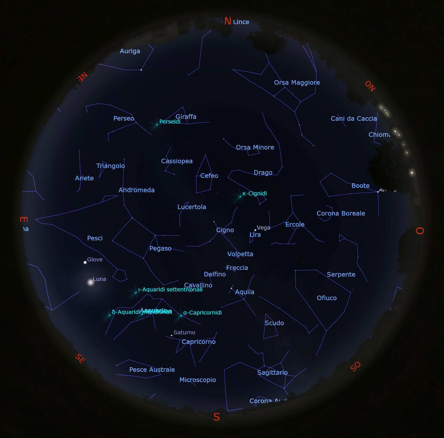 Il cielo di agosto 2022