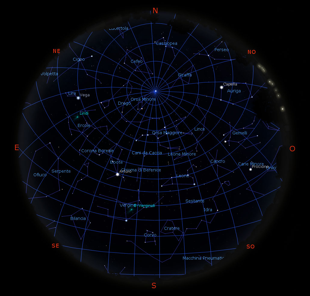 Il cielo di aprile 2020