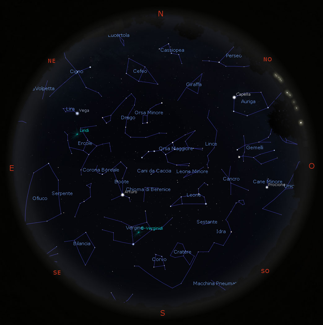 Il cielo di aprile 2021