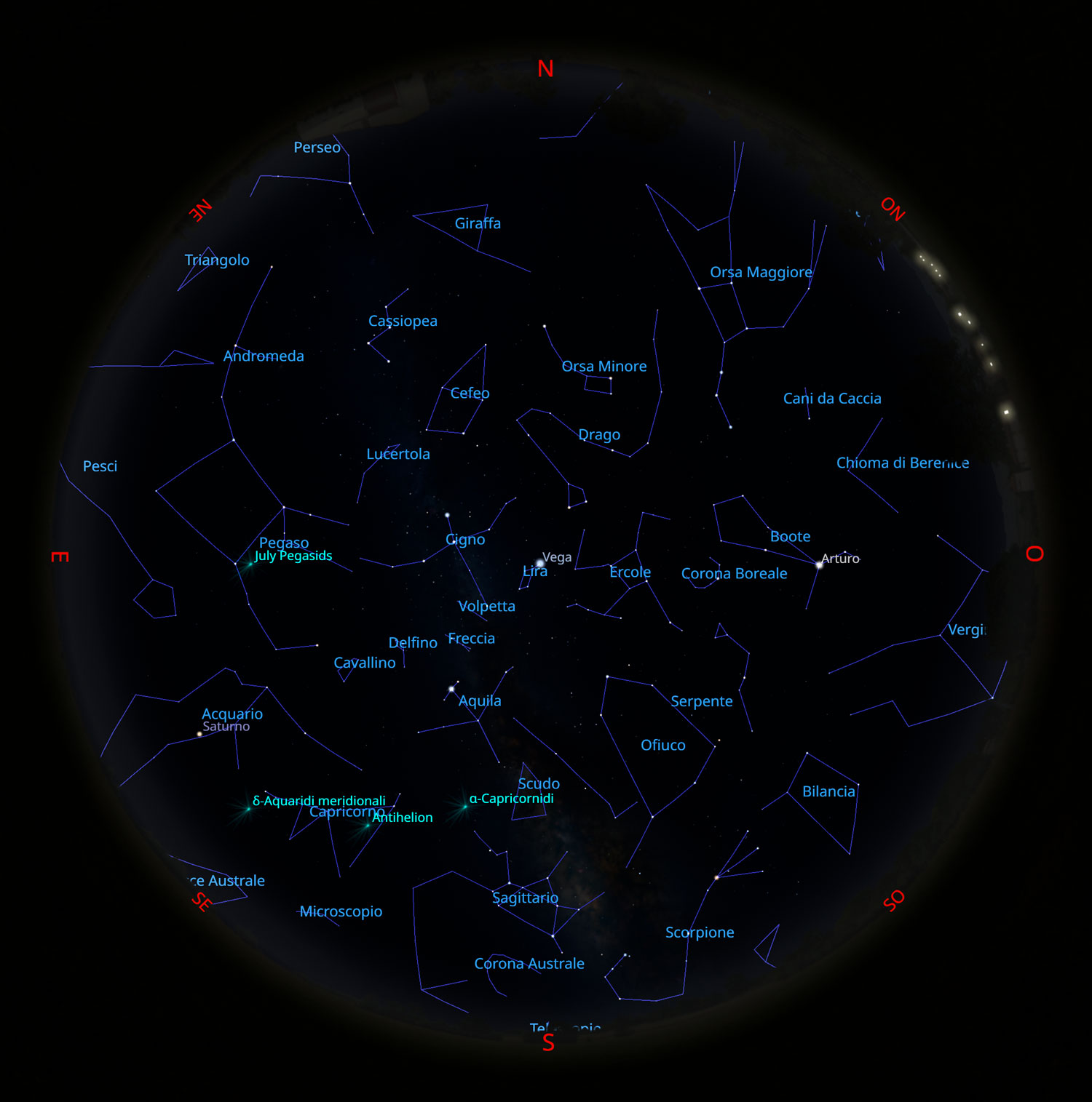 Il cielo di luglio 2023
