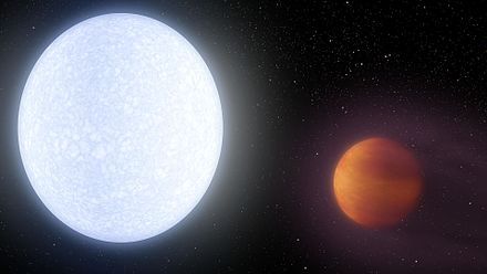 Individuato ossigeno atomico sul pianeta caldo Kelt-9b
