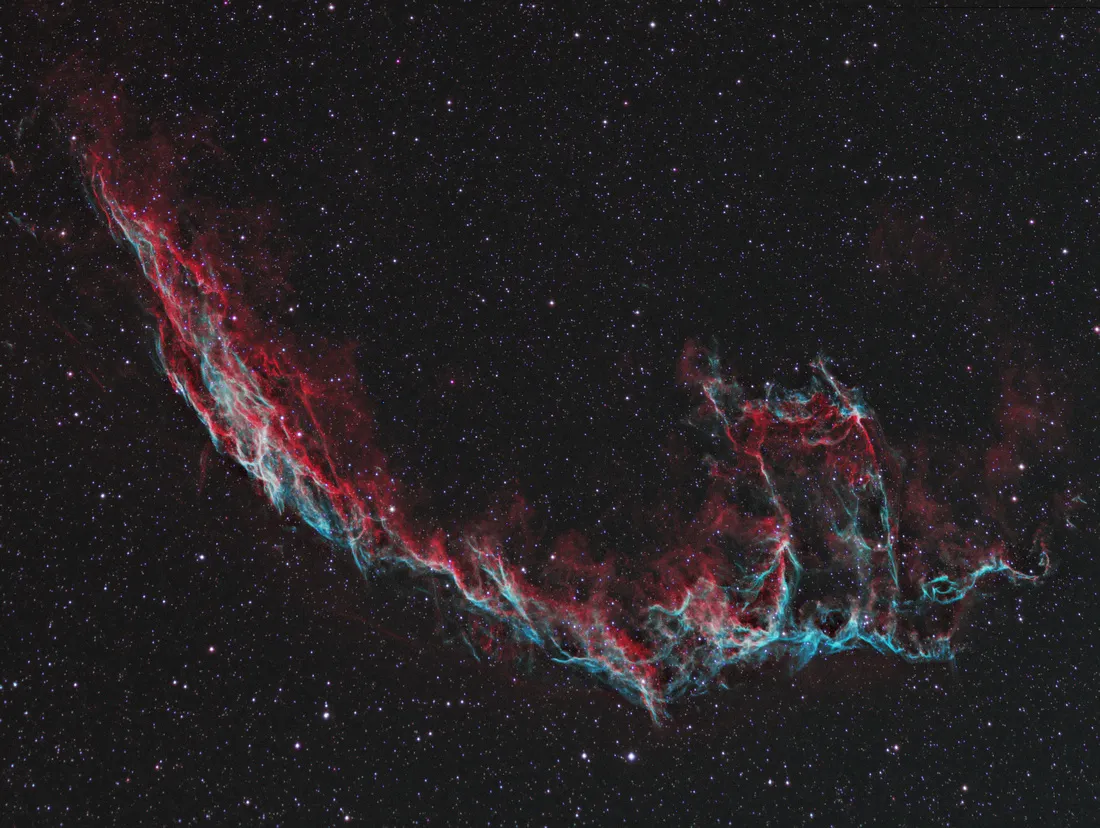 Mappa stellare per individuare NGC 6960/6992 (Nebulosa Velo)