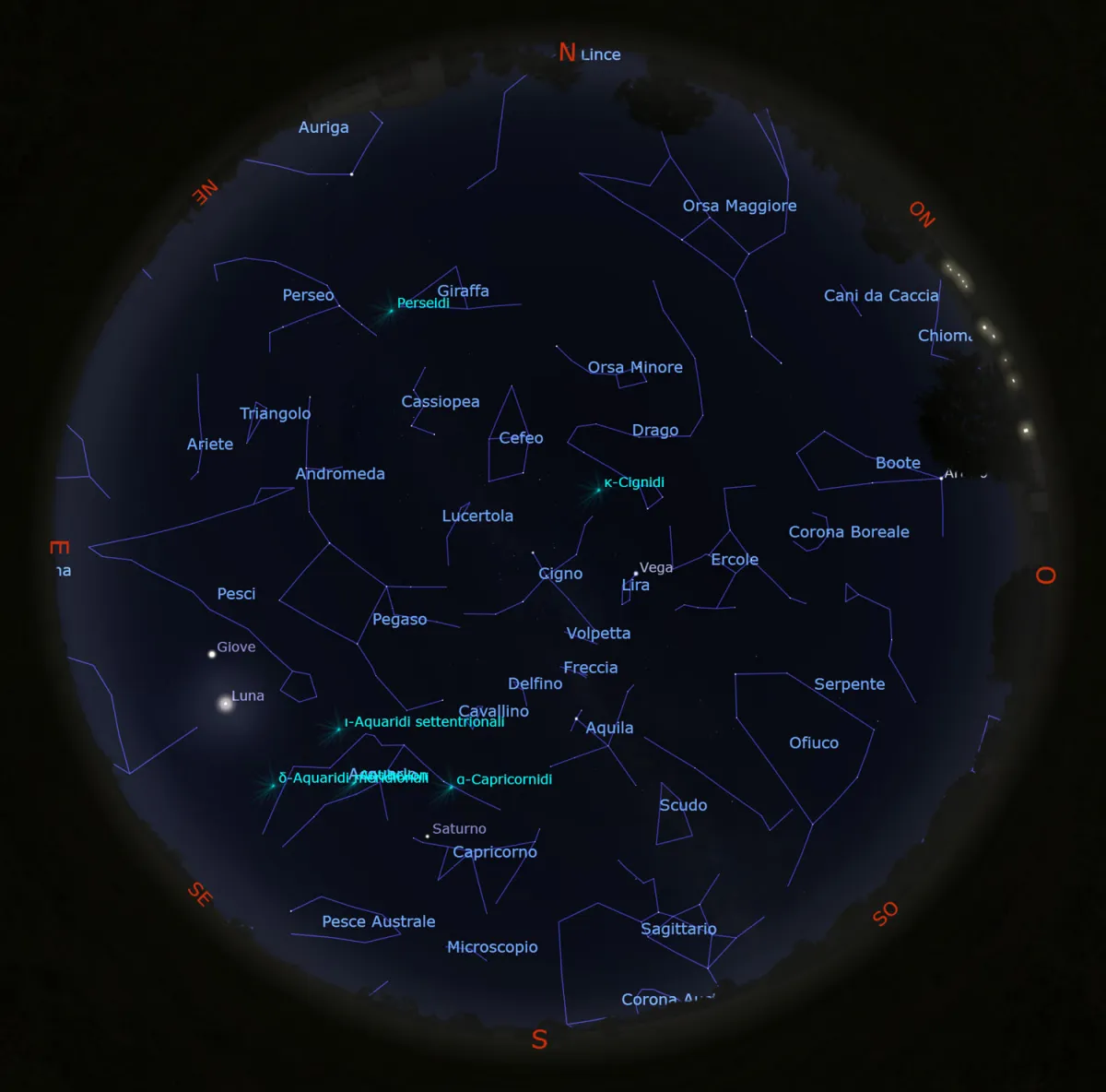Il cielo di agosto 2022