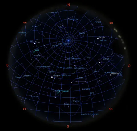 Il cielo di aprile 2020