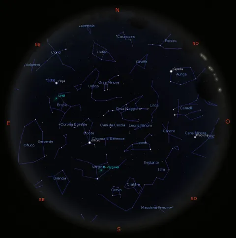 Il cielo di aprile 2021