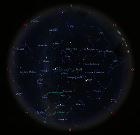 Il cielo di giugno 2021